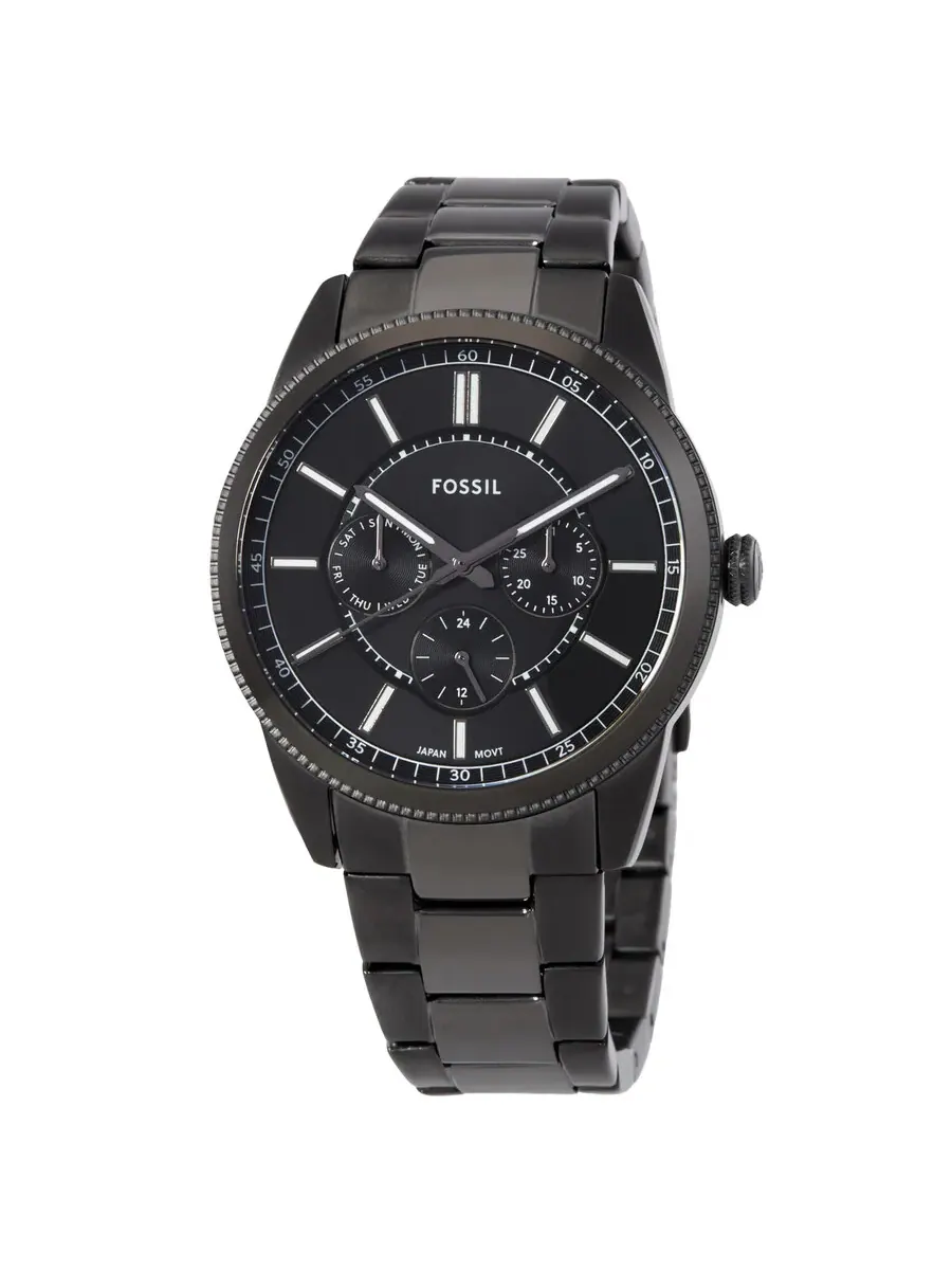 Мужские часы Fossil Pearson с черным циферблатом Quartz FS6136