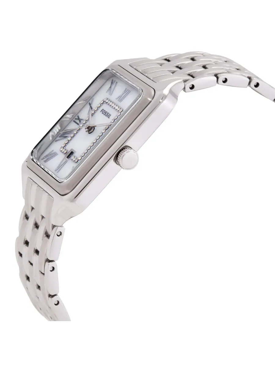 Женские кварцевые часы Fossil Raquel ES5306 — изображение 2 из 3, оттенок серебряный