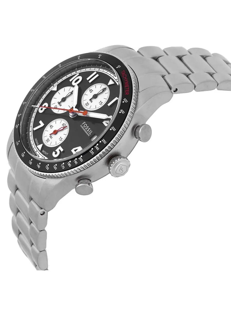 Мужские часы Fossil Sport Tourer Chronograph Quartz с черным циферблатом FS6045 — изображение 2 из 3, оттенок черный