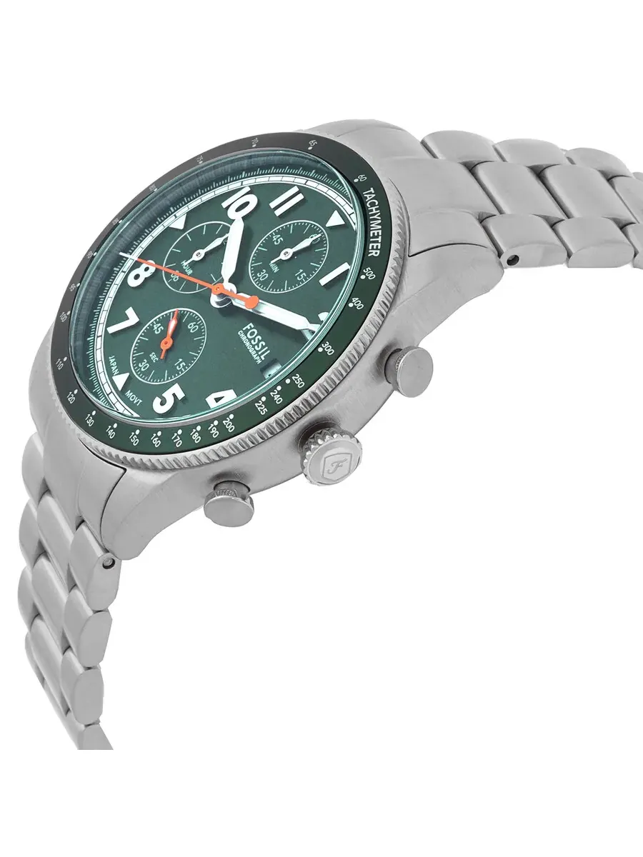 Мужские часы Fossil Sport Tourer Chronograph Quartz с зеленым циферблатом FS6048 — изображение 2 из 3, оттенок зеленый