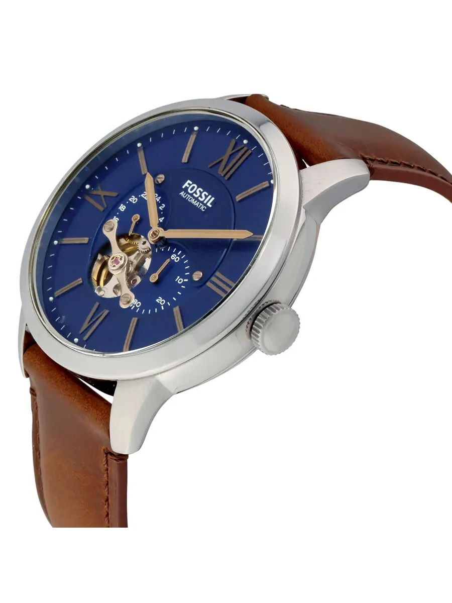 Мужские автоматические часы Fossil Townsman с синим сатинированным циферблатом ME3110 — изображение 2 из 3