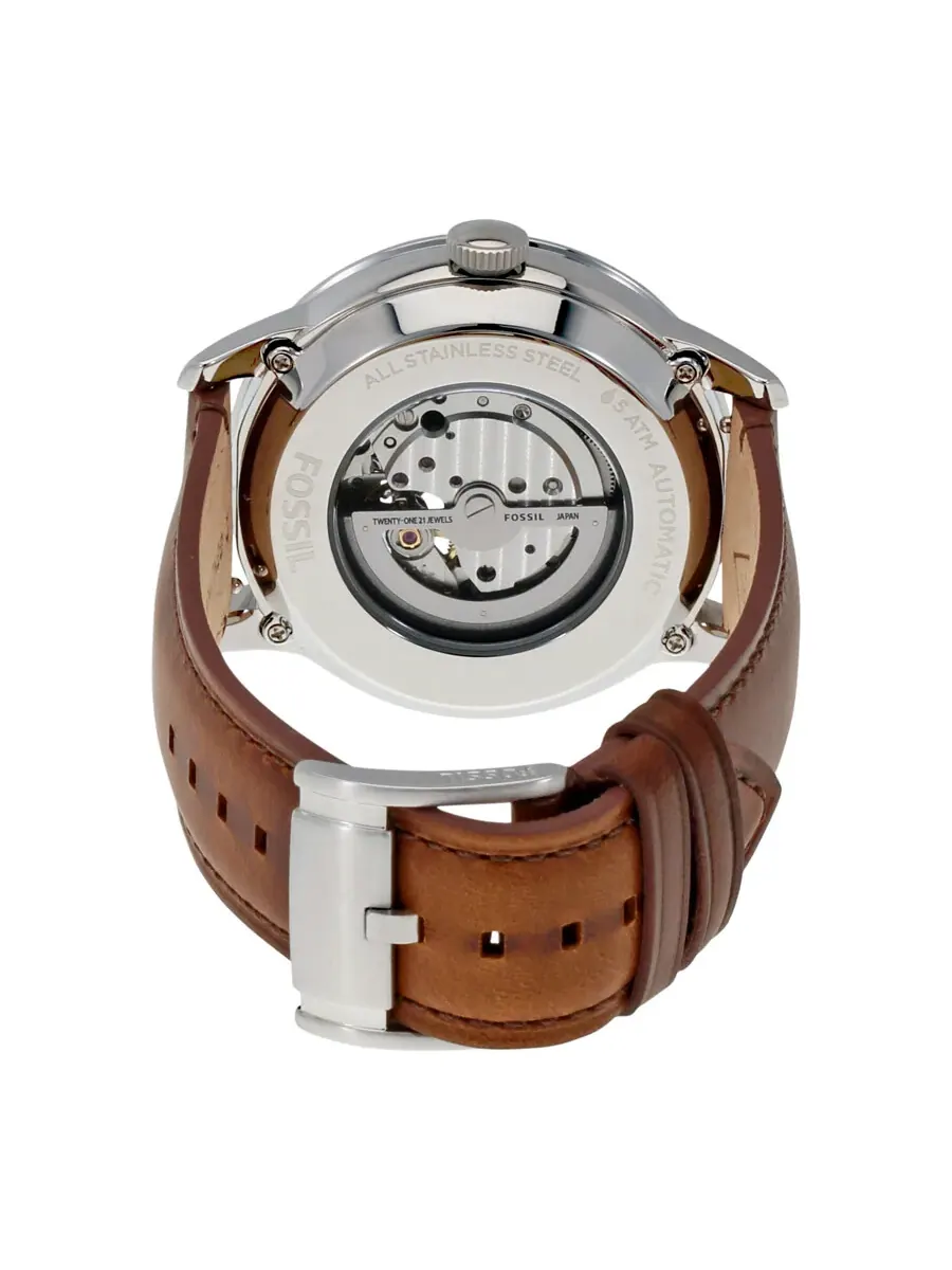 Мужские автоматические часы Fossil Townsman с синим сатинированным циферблатом ME3110 — изображение 3 из 3