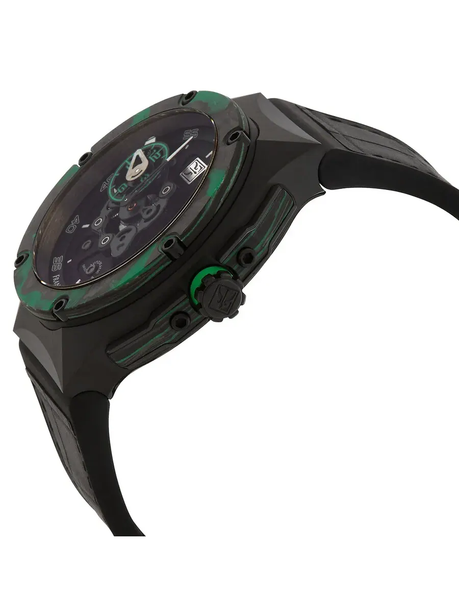 Мужские часы Franck Dubarry Crazy Wheel Automatic с черным циферблатом CW-04-07 — изображение 2 из 4, оттенок черный