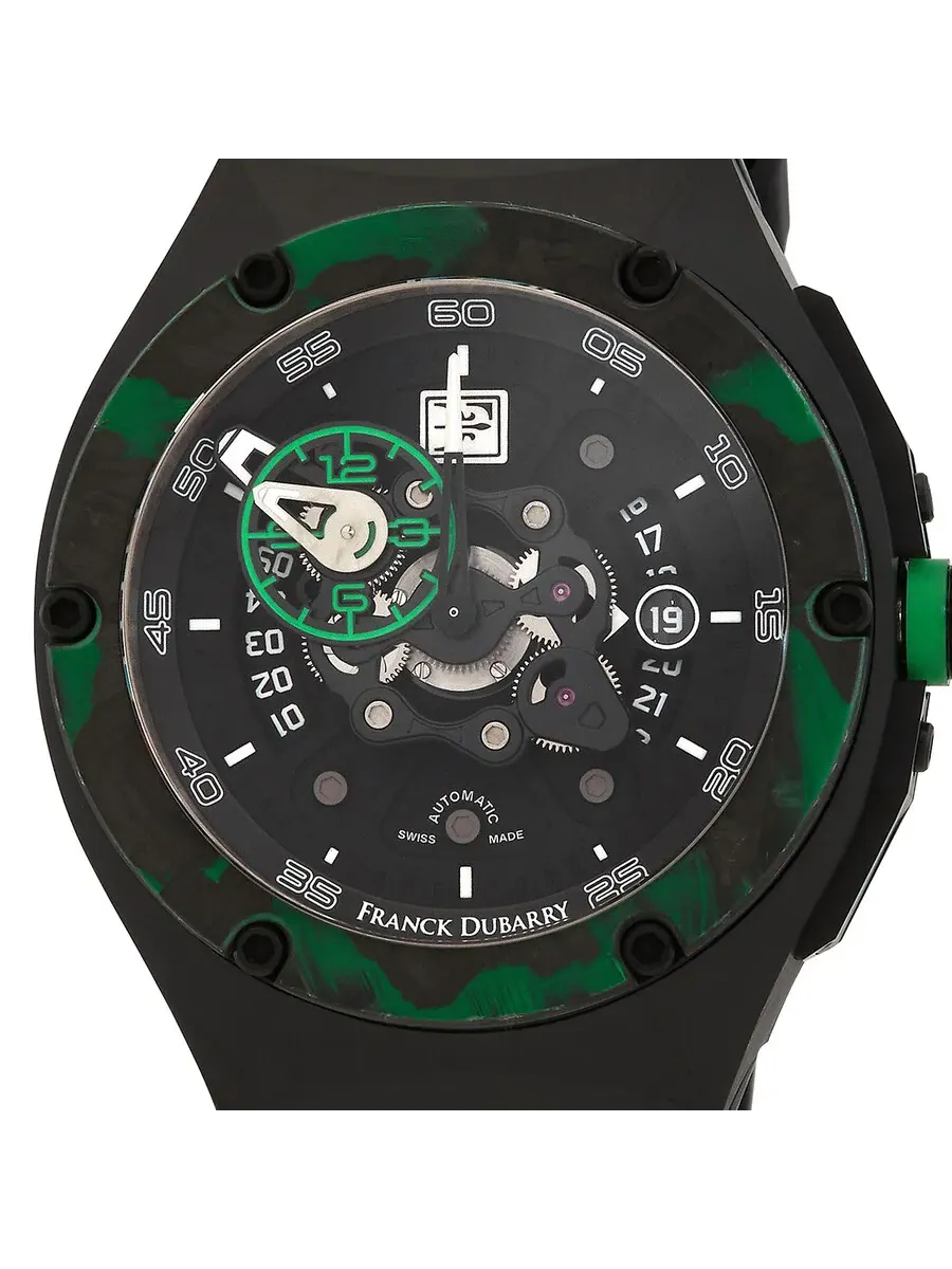 Мужские часы Franck Dubarry Crazy Wheel Automatic с черным циферблатом CW-04-07 — изображение 4 из 4, оттенок черный