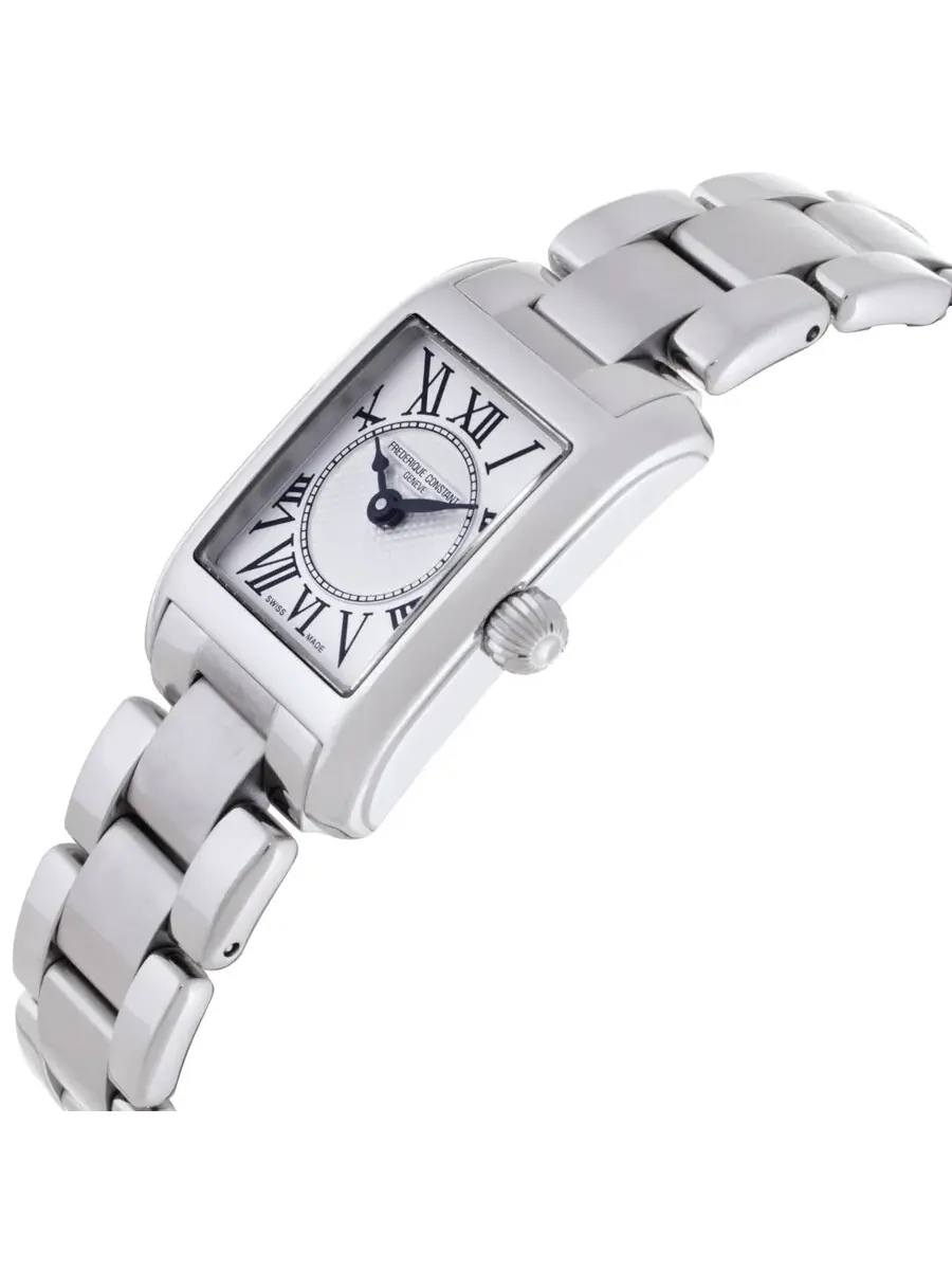 Женские часы Frederique Constant Classics Carree Quartz с белым циферблатом FC-200MC26B — изображение 2 из 3
