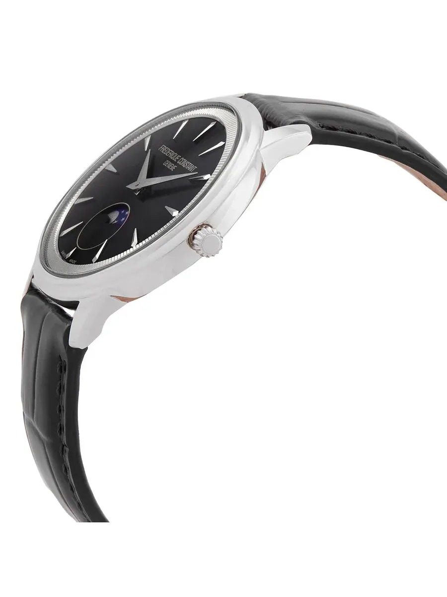 Часы Frederique Constant Classics Moneta Moonphase Quartz с черным циферблатом FC-206B3S6 — изображение 2 из 3