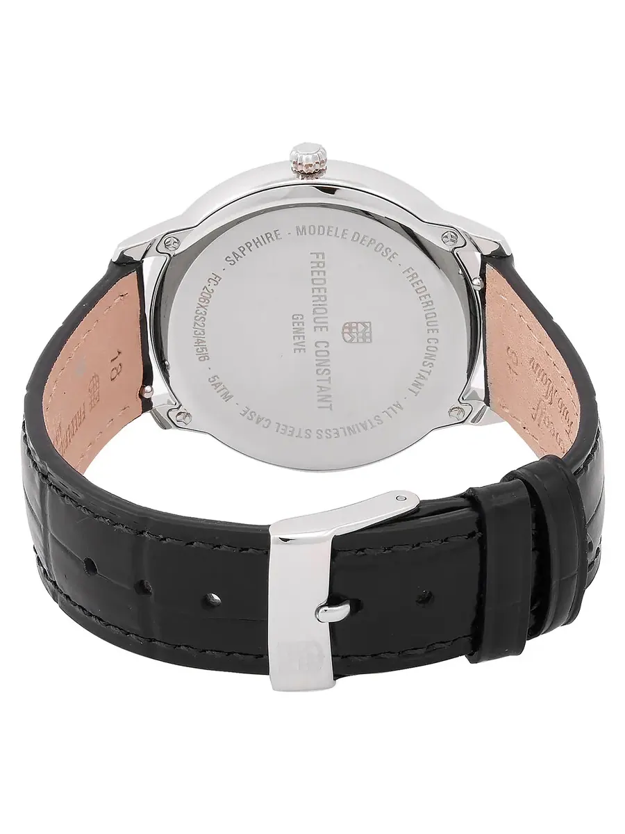 Часы Frederique Constant Classics Moneta Moonphase Quartz с черным циферблатом FC-206B3S6 — изображение 3 из 3