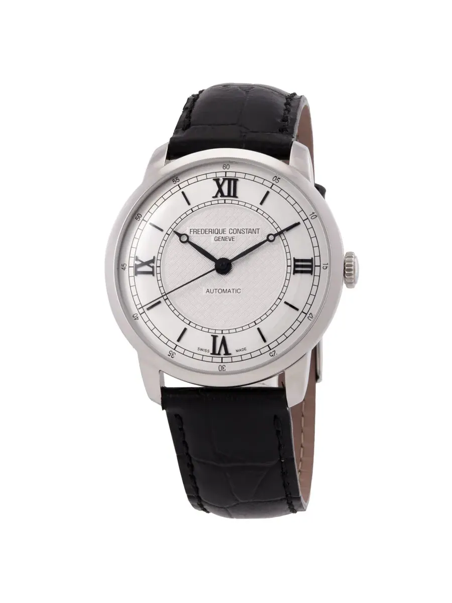 Часы Frederique Constant Classics Premiere Automatic с серебристым циферблатом FC-301S3B6 — серебристый