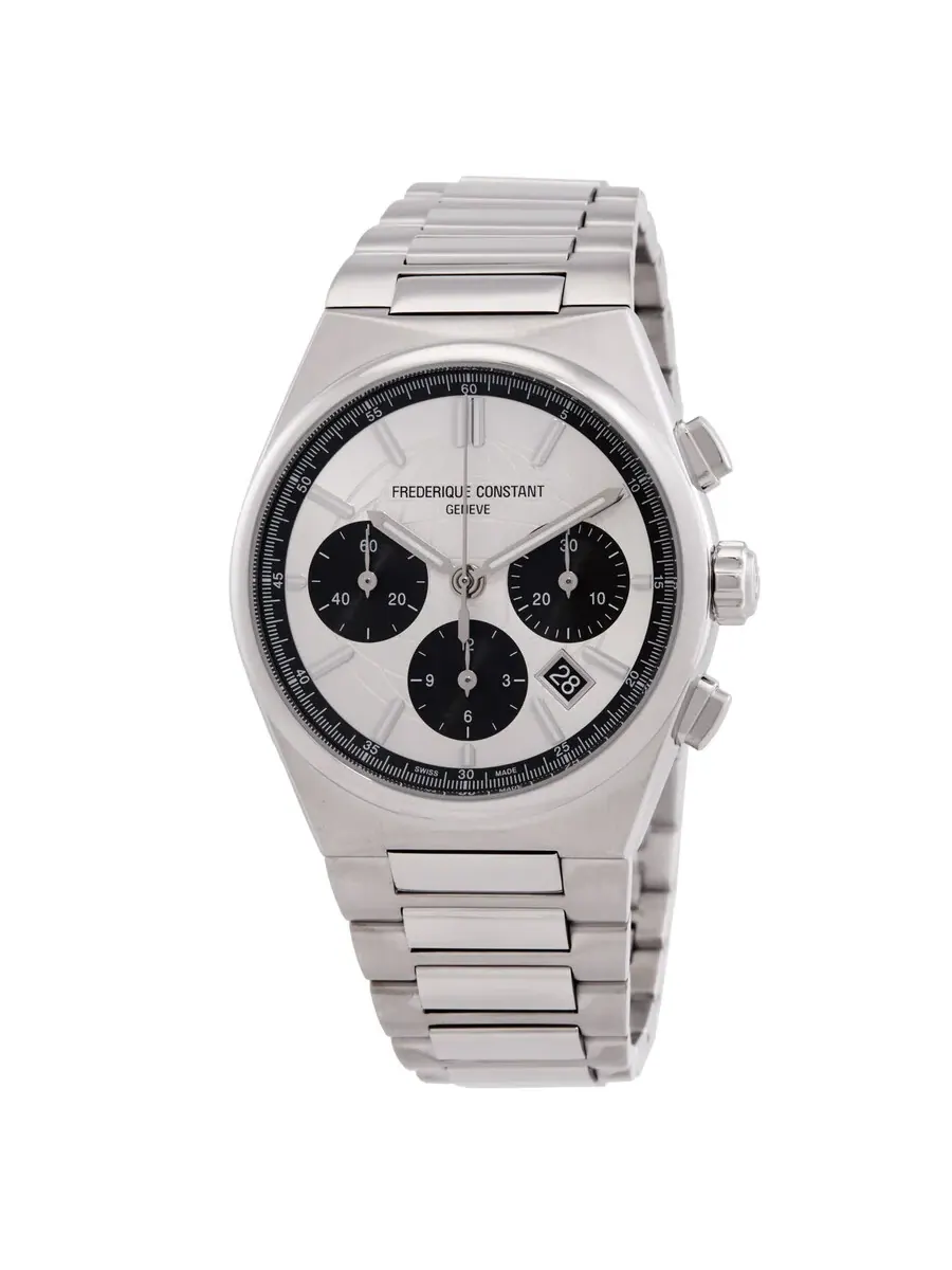 Мужские часы Frederique Constant Highlife Chronograph Automatic с серебристым циферблатом FC-391SB4NH6B — серебристый