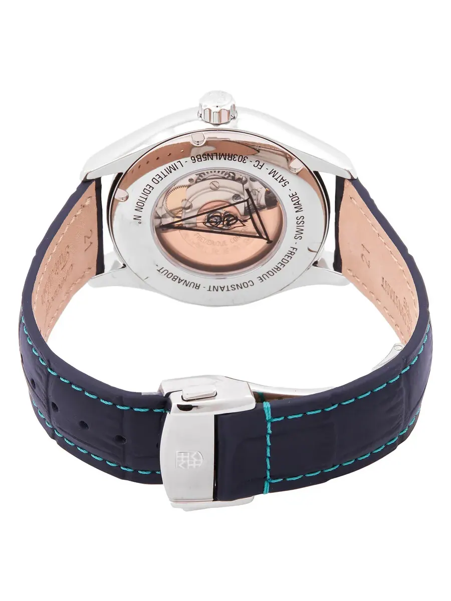 Часы Frederique Constant Classics Runabout Automatic с синим циферблатом FC-303RMLN5B6 — изображение 3 из 4