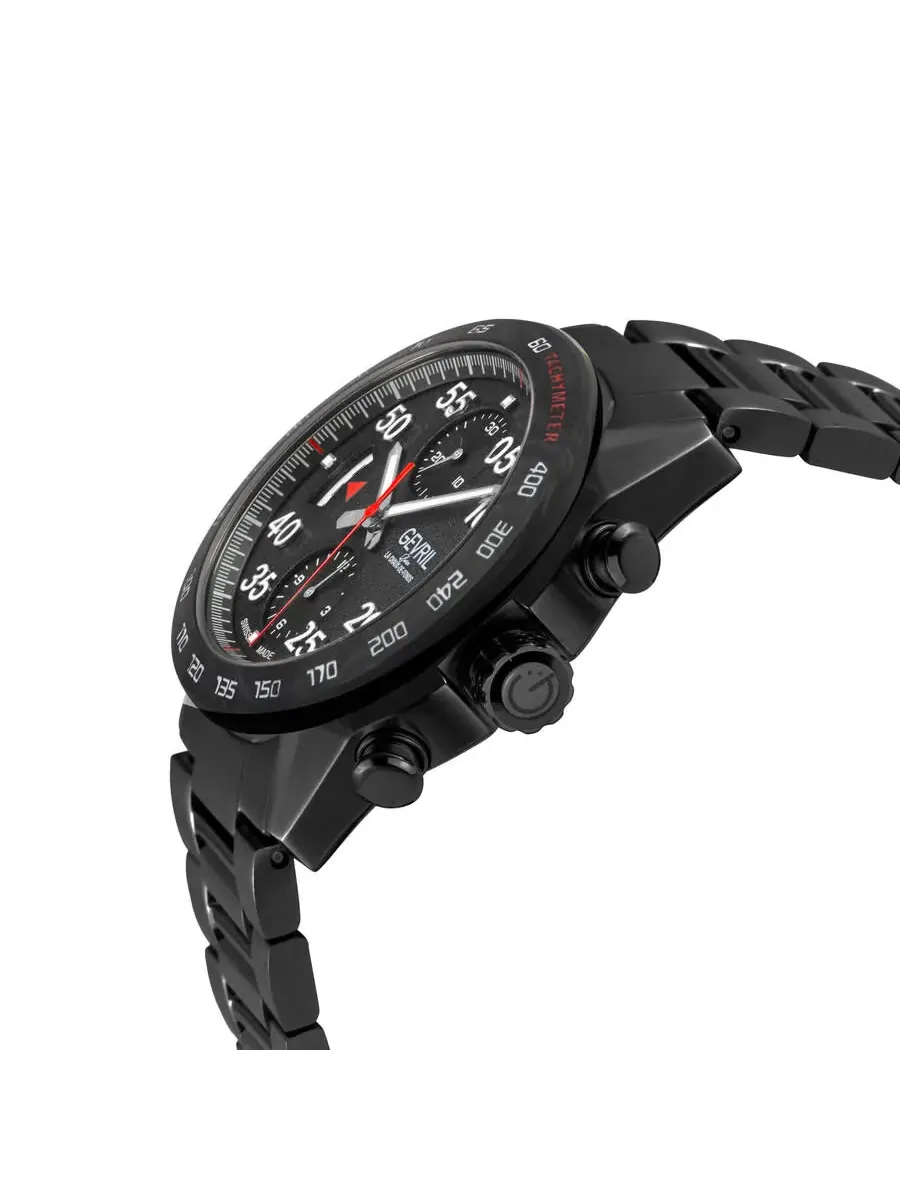 Мужские часы Gevril Ascari Chronograph Automatic с черным циферблатом 48312B — изображение 2 из 2, оттенок черный