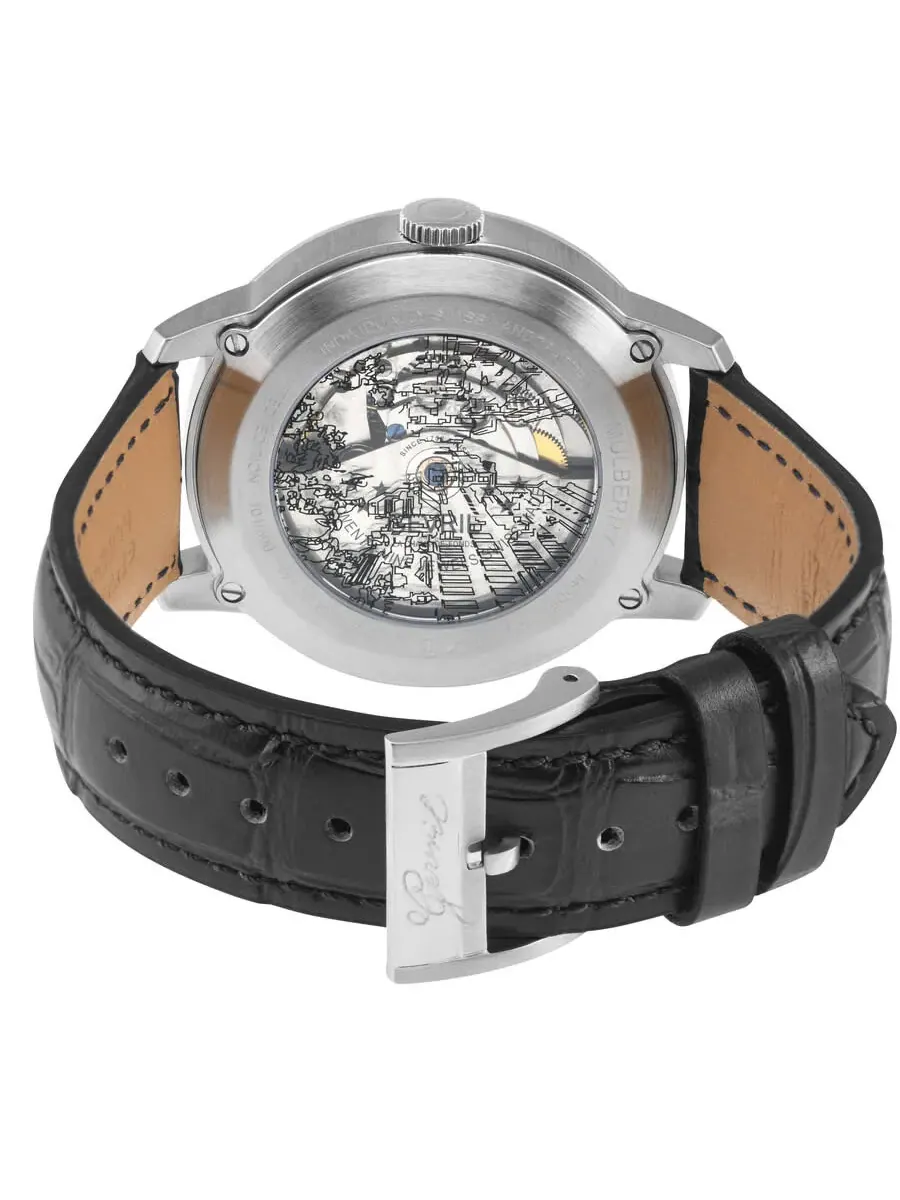 Мужские часы Gevril Mulberry Automatic с серебристым циферблатом 9621 — изображение 2 из 3, оттенок серебряный