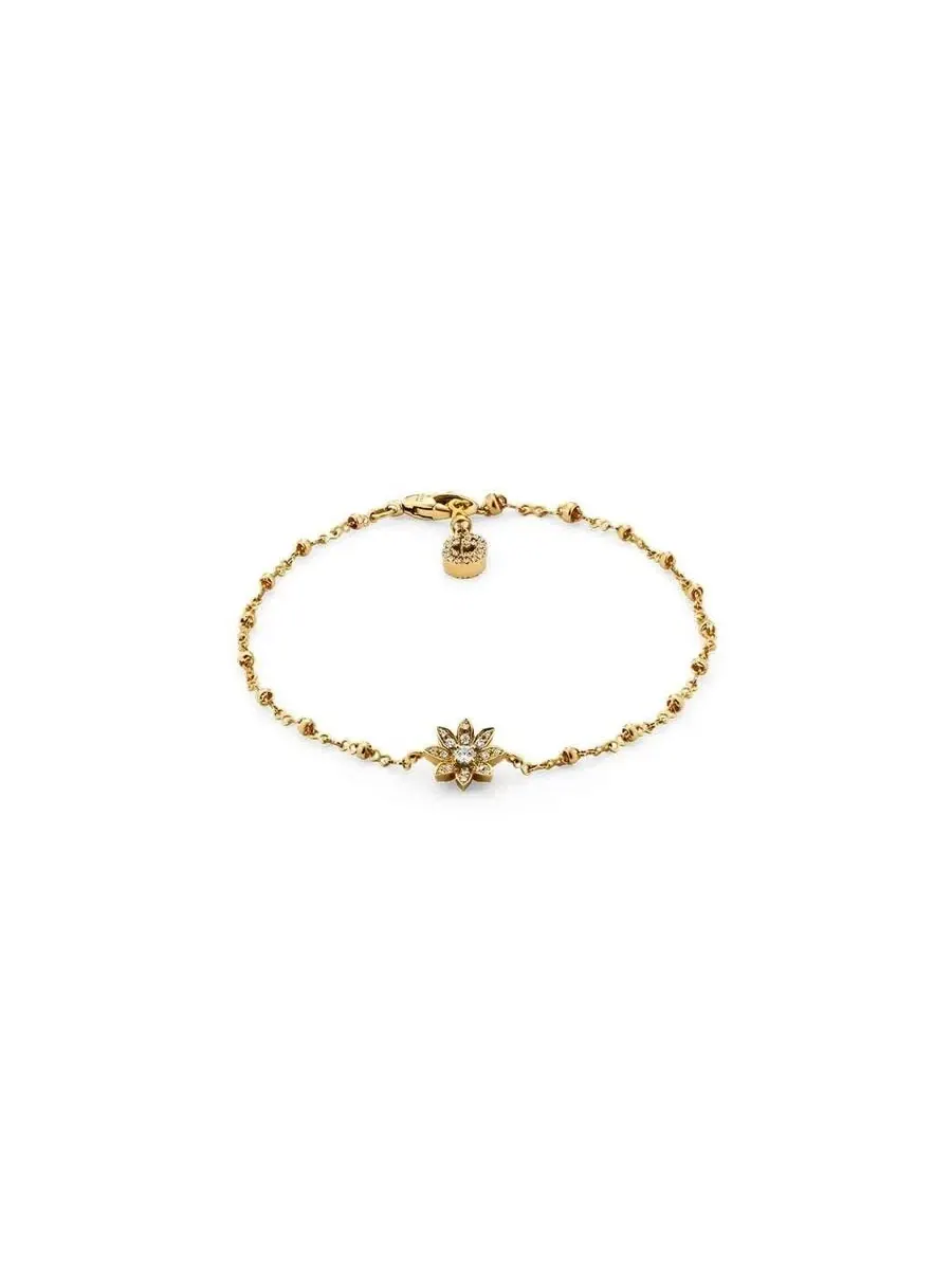 Браслет Gucci Flora из 18-каратного золота с бриллиантами
