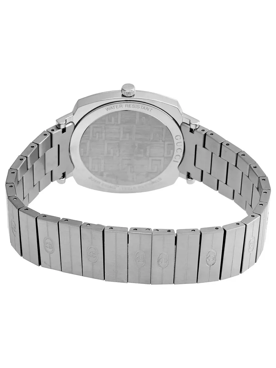Женские часы Gucci Grip Quartz с белым циферблатом YA157401 — изображение 3 из 3, оттенок серебряный