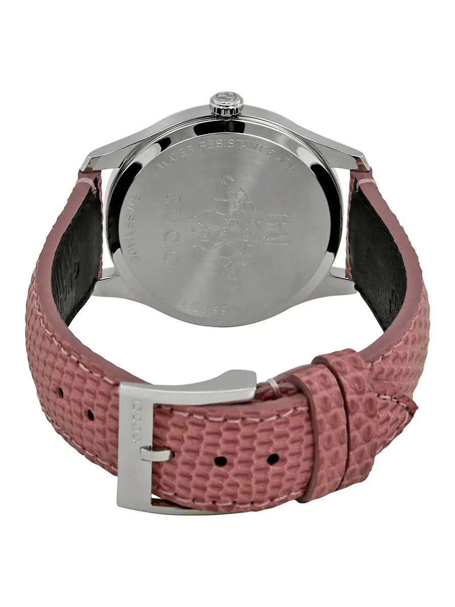 Женские часы Gucci G-Timeless с черным циферблатом фаз Луны YA1264046 — изображение 3 из 3, оттенок серебряный