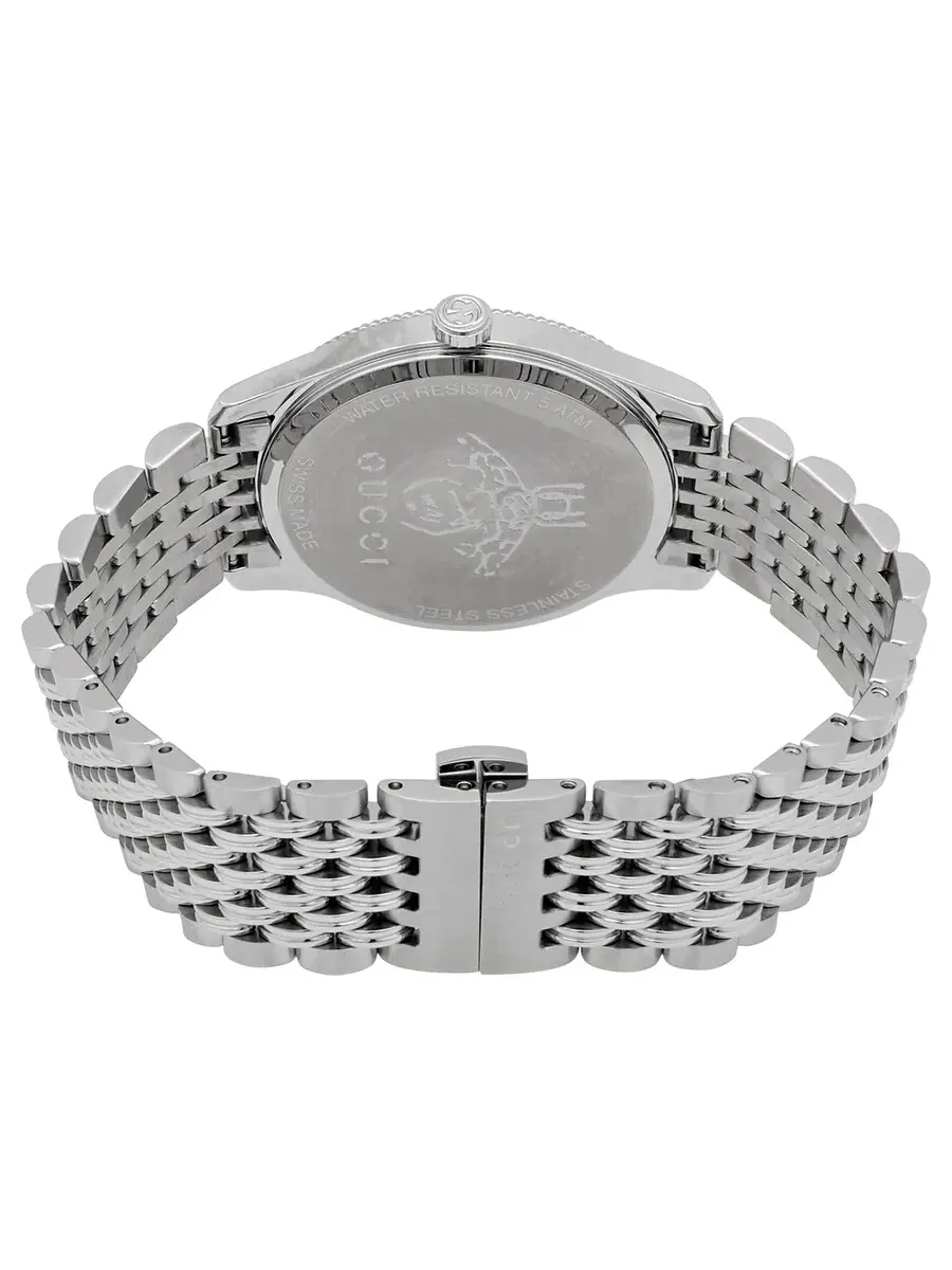 Женские часы Gucci G-Timeless с кварцевым механизмом и серебристым циферблатом YA1264153 — изображение 3 из 3