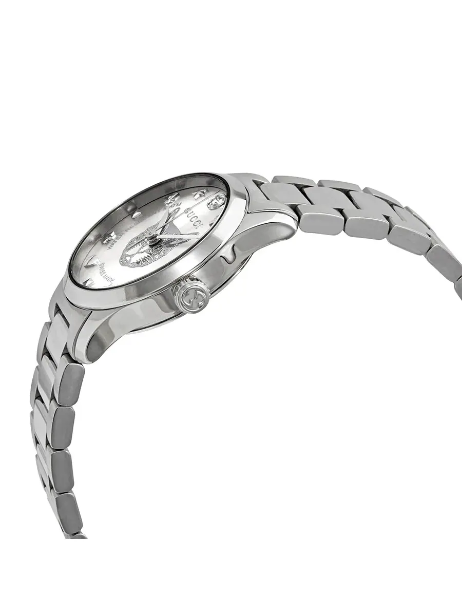 Женские часы Gucci G-Timeless с серебристым циферблатом YA126595 — изображение 2 из 3, оттенок серебряный