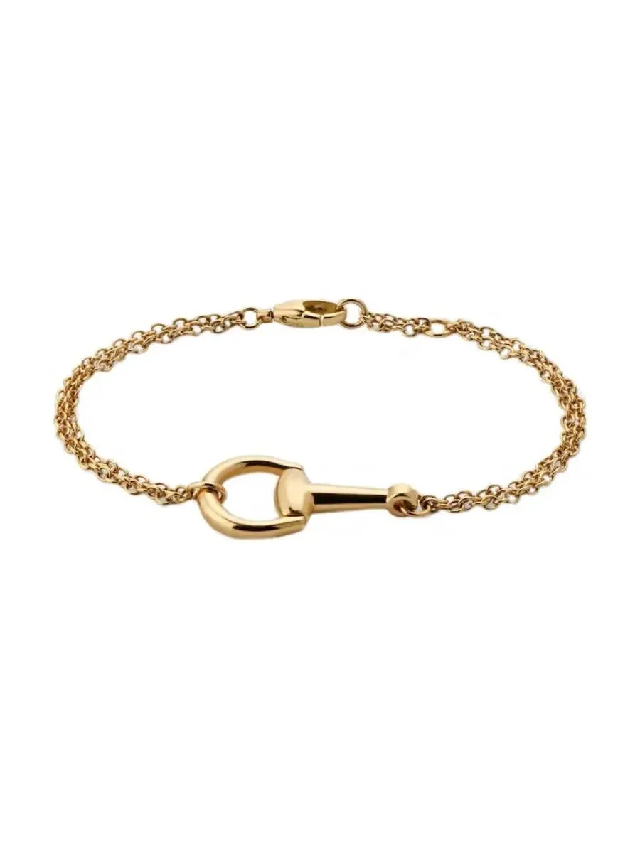 Браслет Gucci Horsebit из желтого золота 18 карат - YBA795812001