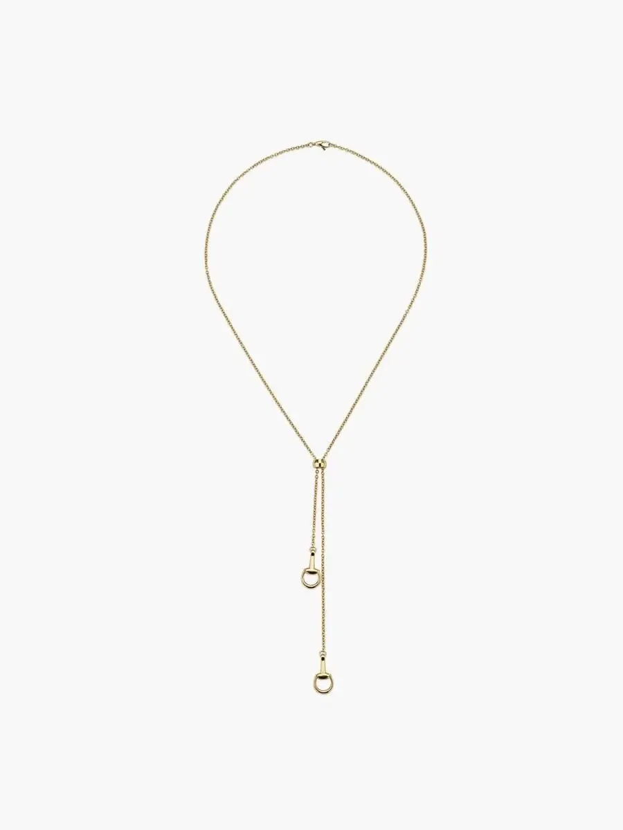 Подвеска-ожерелье Gucci Horsebit из желтого золота 18К - YBB795850001