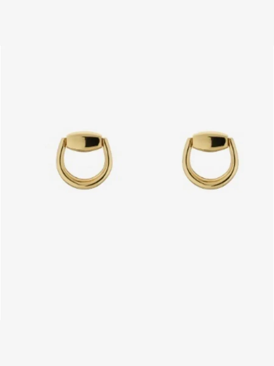 Серьги-гвоздики Gucci Horsebit из желтого золота 18 карат - YBD800098001