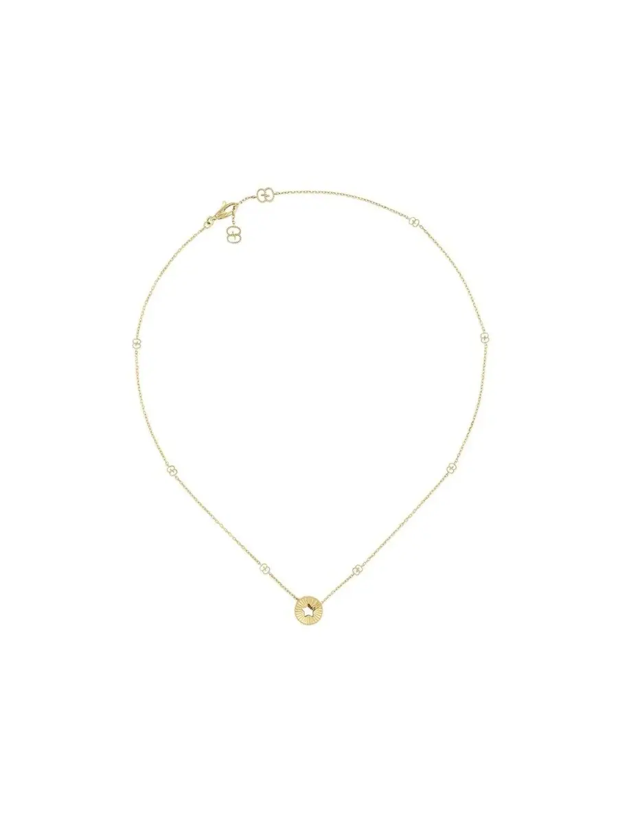 Подвеска-ожерелье Gucci Icon из желтого золота 18 карат с звездой - YBB729363001