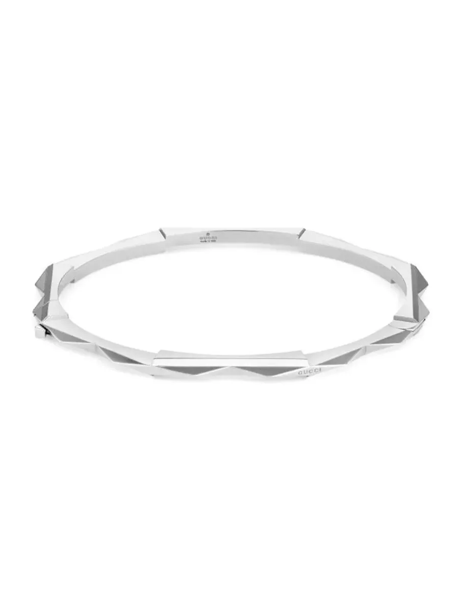 Браслет Gucci Link To Love из белого золота 18 карат с инкрустацией - YBA662253002