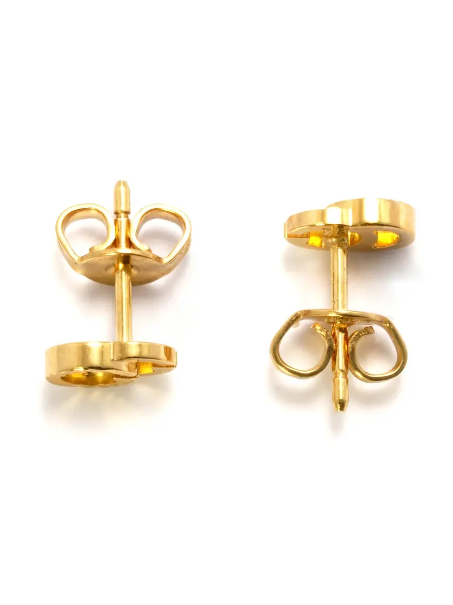Серьги Gucci Running GG с диагональным мотивом, 18-каратное желтое золото — изображение 3 из 4, оттенок желтый