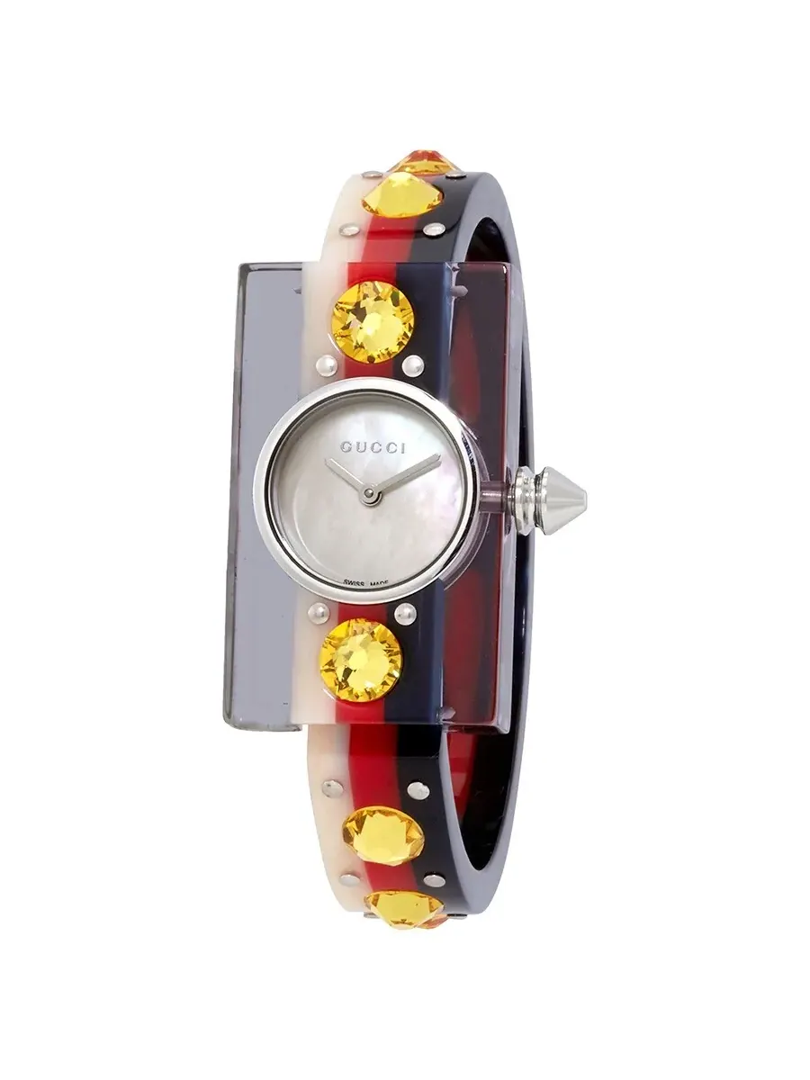 Женские часы Gucci Vintage с перламутровым циферблатом YA143524