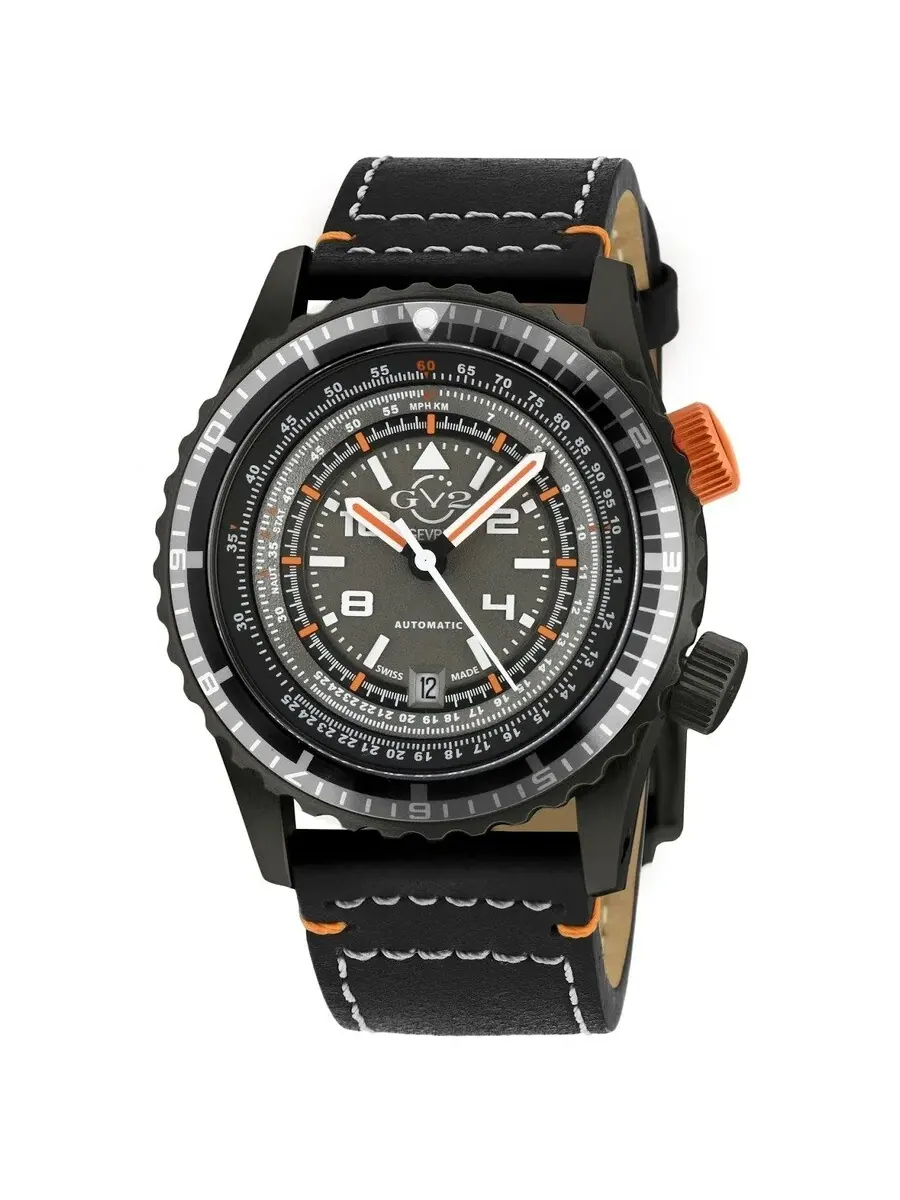 Мужские часы GV2 by Gevril Contasecondi Automatic с серым циферблатом 3509S