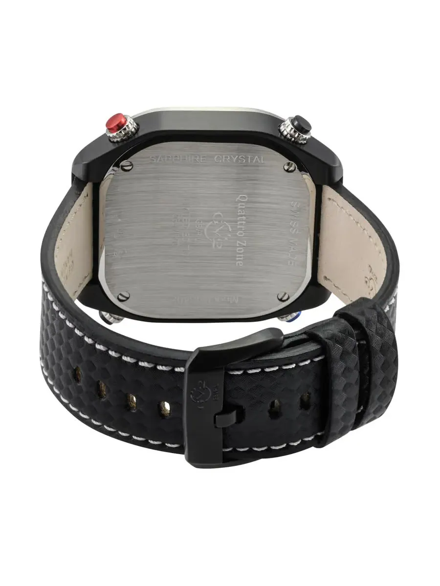 Мужские часы GV2 от Gevril Quattro Quartz с черным циферблатом, модель 43402 Gv2 By Gevril — изображение 3 из 3