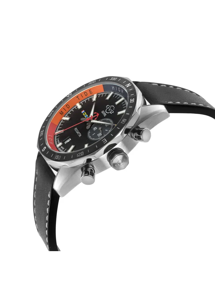 Мужские часы GV2 от Gevril Regatta Quartz с черным циферблатом 42700 Gv2 By Gevril — изображение 3 из 3, оттенок черный