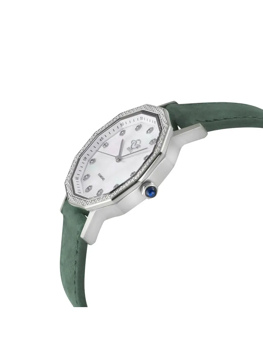 Женские часы GV2 by Gevril Spello II с перламутровым циферблатом и бриллиантами, модель 14510 — изображение 3 из 3
