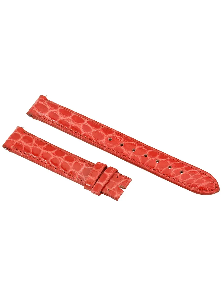 Ремешок Hadley Roma Coral 14 мм из кожи аллигатора, коралловый