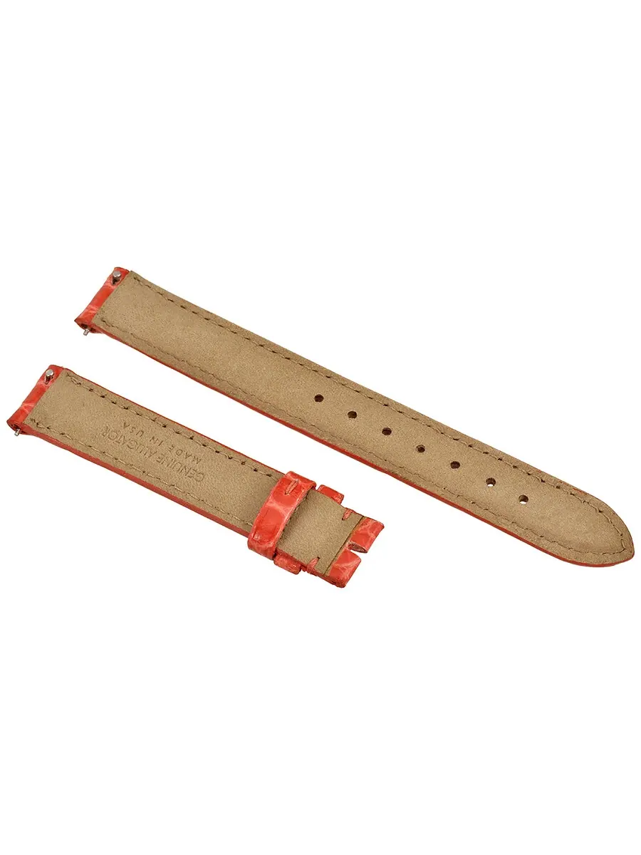 Ремешок Hadley Roma Coral 14 мм из кожи аллигатора, коралловый — изображение 2 из 2