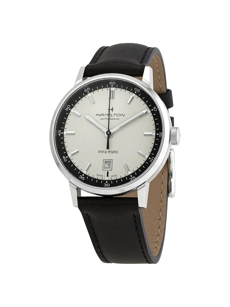 Мужские часы Hamilton American Classic Intra-Matic с автоматическим механизмом H38425720 — серебристый