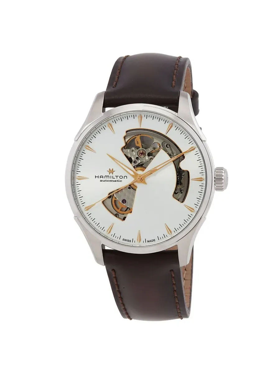 Часы Hamilton Jazzmaster Open Heart Auto Automatic с серебристым циферблатом H32675551