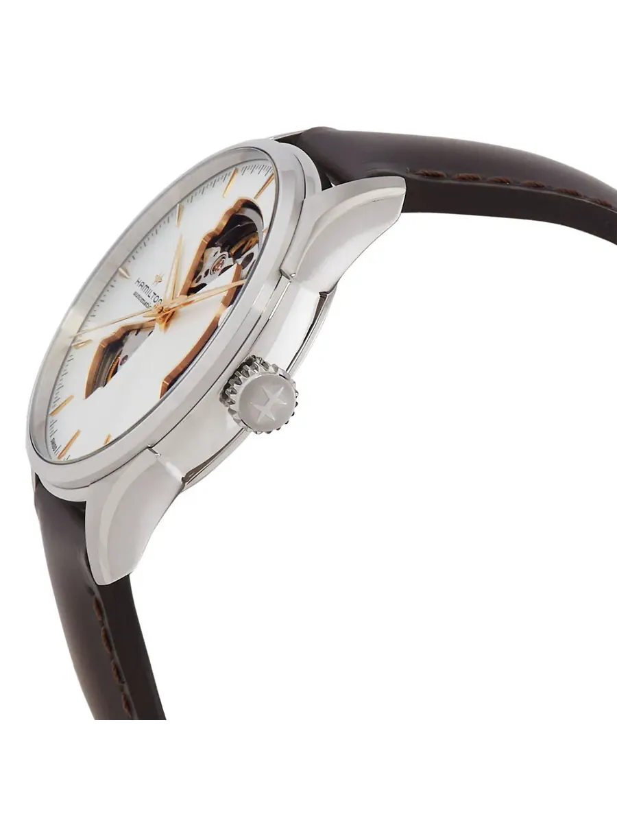 Часы Hamilton Jazzmaster Open Heart Auto Automatic с серебристым циферблатом H32675551 — изображение 2 из 3