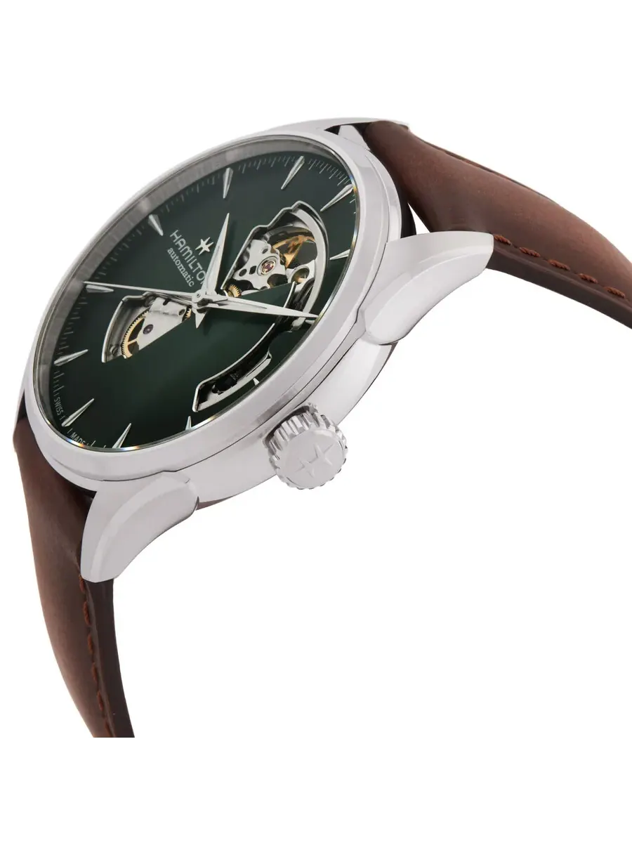 Мужские часы Hamilton JazzMaster Open Heart с автоматическим механизмом H32705560 — изображение 2 из 3, оттенок серебряный