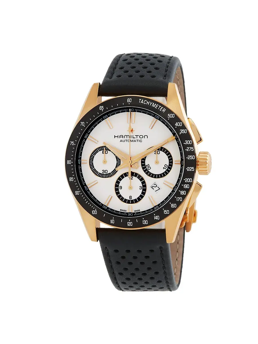 Мужские часы Hamilton Jazzmaster Performer Chronograph Automatic с белым циферблатом H36626710