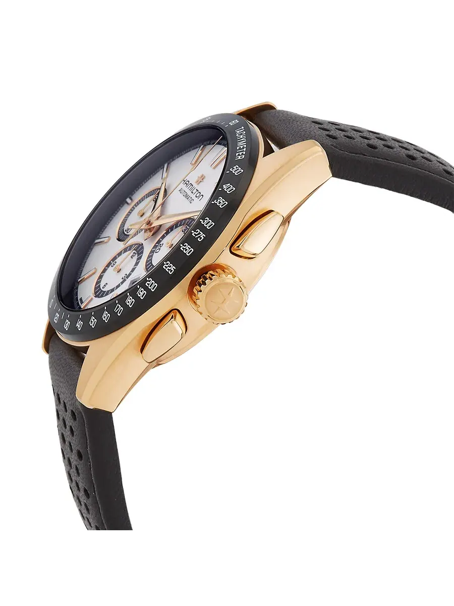 Мужские часы Hamilton Jazzmaster Performer Chronograph Automatic с белым циферблатом H36626710 — изображение 2 из 3