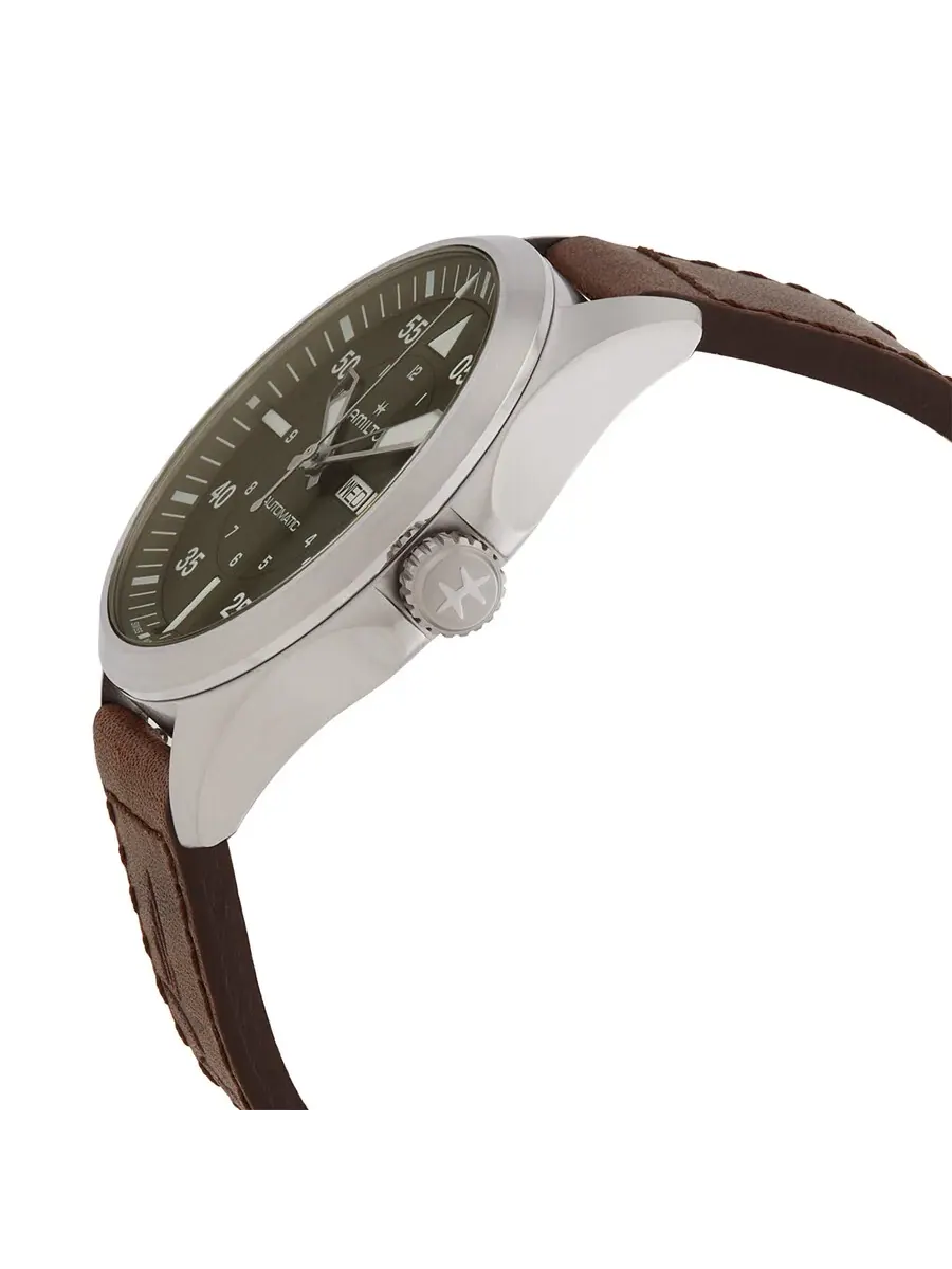 Мужские часы Hamilton Khaki Aviation Automatic H64635560 — изображение 2 из 3, оттенок серебряный