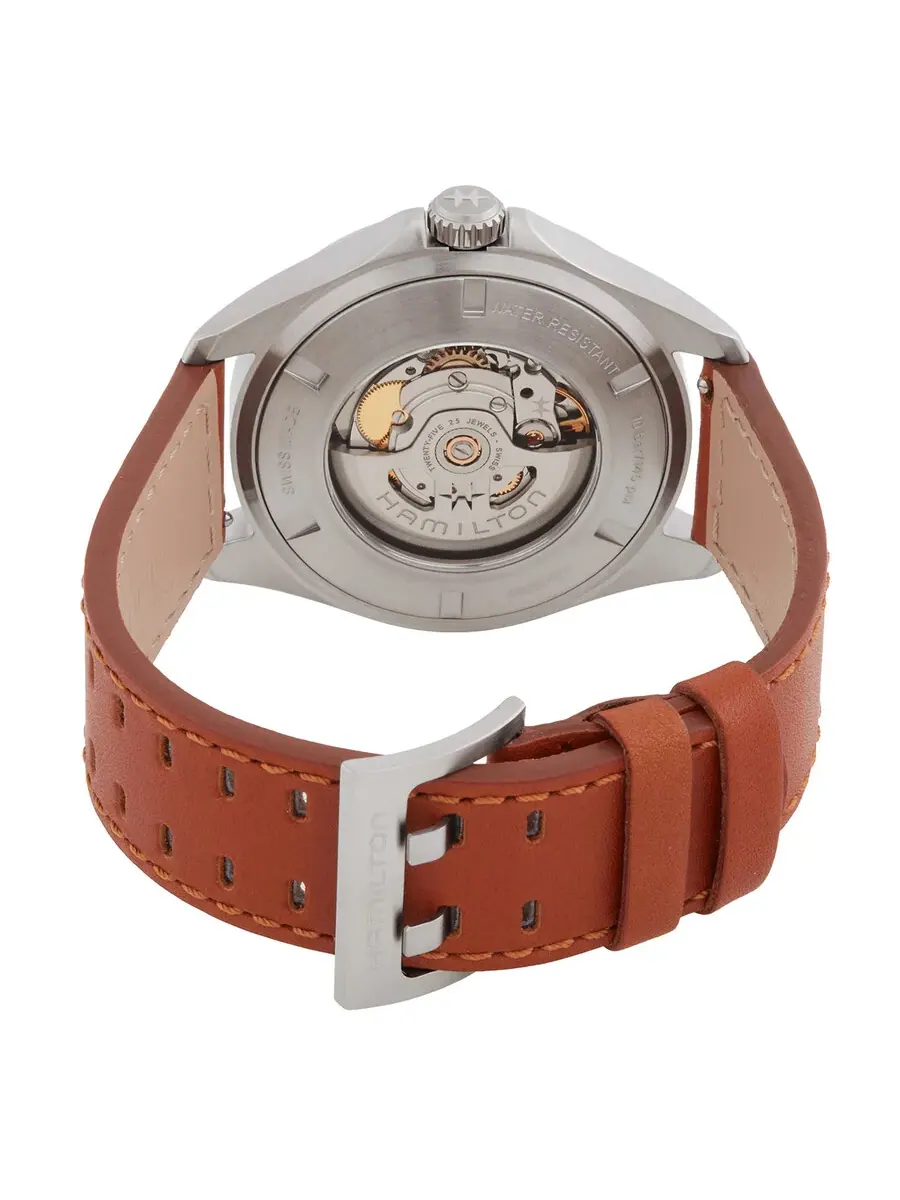 Мужские автоматические часы Hamilton Khaki Aviation с серебристым циферблатом, модель H64635550 — изображение 3 из 3