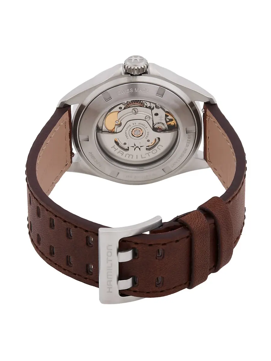 Автоматические часы Hamilton Khaki Aviation Pilot с зеленым циферблатом H76305560 — изображение 3 из 3, оттенок серебряный