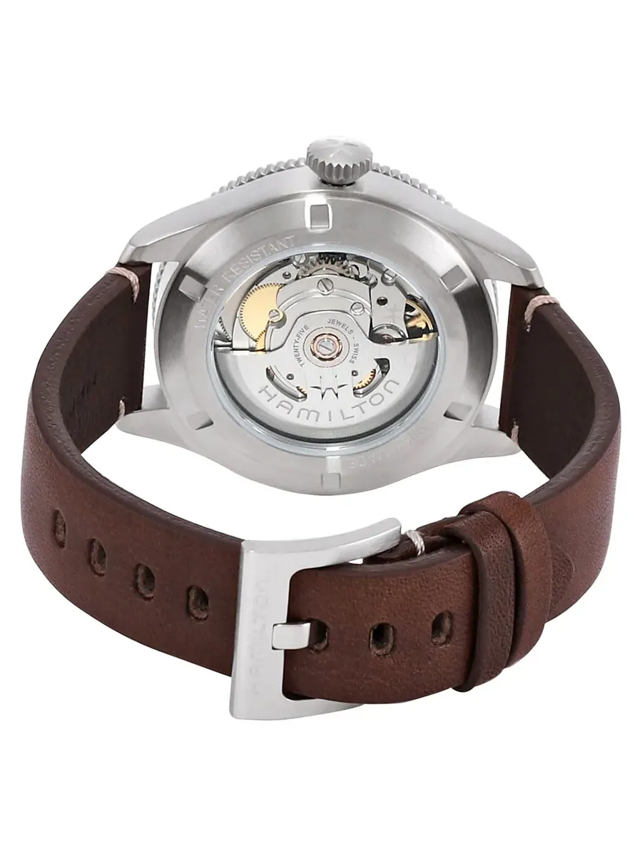 Мужские часы Hamilton Khaki Aviation Pioneer Automatic с черным циферблатом H76205530 — изображение 3 из 3, оттенок черный