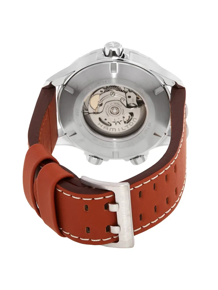 Мужские часы Hamilton Khaki Aviation X-Wind Lefty Automatic с синим циферблатом H77765541 — изображение 3 из 3