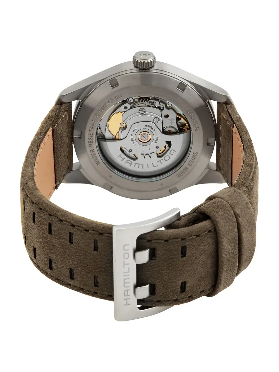 Часы Hamilton Khaki Field Automatic с черным циферблатом для мужчин и женщин H70205830 — изображение 3 из 3, оттенок черный