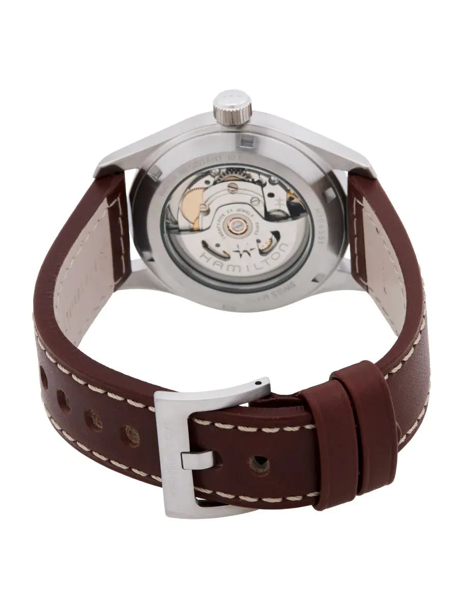 Мужские часы Hamilton Khaki Field с автоматическим механизмом и синим циферблатом H70455540 — изображение 3 из 3