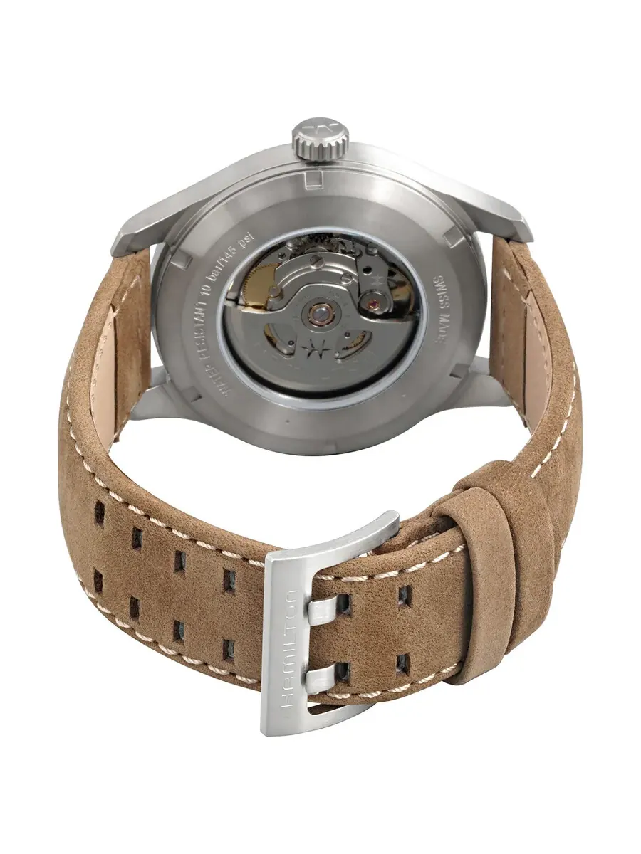 Мужские часы Hamilton Khaki Field с автоматическим механизмом и синим циферблатом H70545540 — изображение 3 из 3