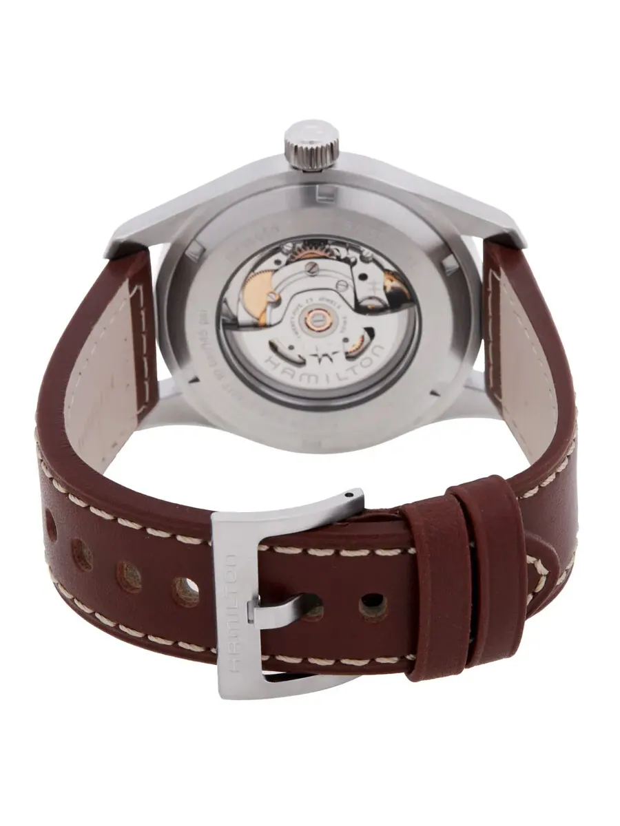 Автоматические часы Hamilton Khaki Field с синим циферблатом H70605540 — изображение 3 из 3, оттенок серебряный