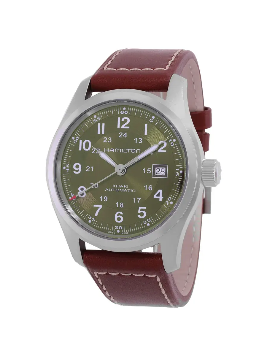 Часы Hamilton Khaki Field Automatic с зеленым циферблатом H70605560